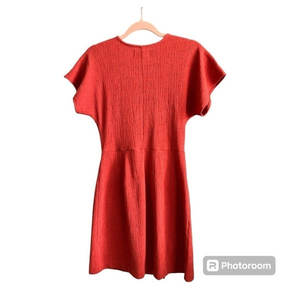 Madewell EUC Cross-Front Flutter-Sleeve Mini Dress size XS - Picture 5 of 7